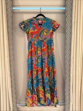Multicolor Floral Maxi Dress — Women's Vibrant Garden Print